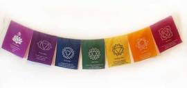 Gebetsfahnen - 7 Chakra - 7 Farben - NEPAL - Bild vergrößern