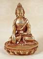 Buddha Shakyamuni Gautama - Statue aus Bronze - feuervergoldet - Nepal 