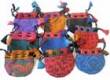 3 Schmuck Beutel aus 100% Seide - Geschenkverpackung - Seidenbeutel Gr. S - NEPAL