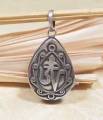 Tibet Medaillon - OM AUM Symbol - 925er Sterling Silber - Amulett - Nepal