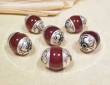 Tibet PERLE - Achat mit Silberkappen - NEPAL