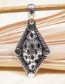 Anh&auml;nger Endloser Knoten - 925er Sterling Silber - Gl&uuml;ckssymbol - NEPAL TIBET