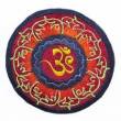 Gestickter Aufn&auml;her - Patch - OM AUM Symbol im Lotuskranz - Nepal