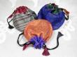 3 Schmuck Beutel aus 100% Seide - Geschenkverpackung - Seidenbeutel Gr. M - NEPAL