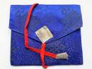 Tibet Buch Hülle - eBook Tasche - Endloser Knoten - blau - Nepal