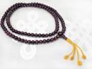 Rosenholz Mala  Buddhistische Gebetskette  verstellbar - gelber Schützerknoten - Nepal