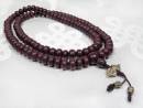 Bodhi Samen Mala - Tibetische Gebetskette mit Dorje Vajra und Totenkopf - Nepal