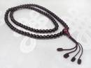 Rosenholz Mala  Buddhistische Gebetskette  verstellbar - brauner Schützerknoten - Nepal