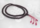 Rosenholz Mala  Buddhistische Gebetskette  verstellbar - roter Schützerknoten - Nepal