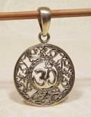 Anhänger OM AUM Symbol - 5 Metalle Amulett - Handarbeit Nepal