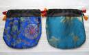 Schmucktasche aus Brokat  2 Stück  Geschenkverpackung  18x17cm - Nepal #2