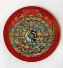 Magnet Wheel of Life / Lebensrad - Kühlschrankmagnet - Metallpinnwand - Nepal
