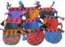 3 Schmuck Beutel aus 100% Seide - Geschenkverpackung - Seidenbeutel Gr. S - NEPAL
