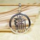 Anhänger Kalachakra Symbol - Sterling Silber - Nepal