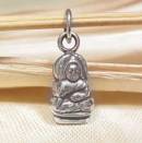 Kleiner Buddha Anhänger - 925 Sterling Silber - Talisman - Nepal