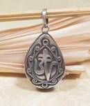 Tibet Medaillon - OM AUM Symbol - 925er Sterling Silber - Amulett - Nepal
