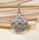 Anhänger Endloser Knoten - 925er Sterling Silber - Glückssymbol - Nepal Tibet