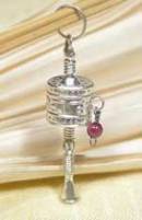 Anhänger Gebetsmühle - Tibet Mantra - Sterling Silber - NEPAL