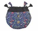 Schmuck Tasche - Beutel aus Brokat - Nepal - blau