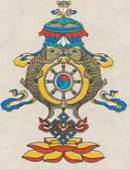 Grußkarte mit Umschlag - Tashi Taghai - Handgeschöpftes Lokta Papier - Nepal
