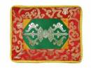 Tibetische Decke - Altardecke - Brokat - Dorje Vajra - grün - Nepal