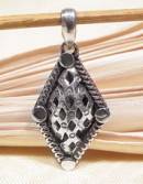 Anhänger Endloser Knoten - 925er Sterling Silber - Glückssymbol - NEPAL TIBET