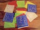 Tibetische Gebetsfahnen - Handgeschöpftes Lokta Papier - Windpferd - NEPAL