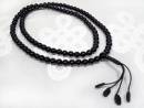 Gebetskette - Mala - schwarze Onyx Perlen - Mahakala Schützerknoten - Nepal