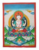 Thangka Buddha Avalokiteshvara Chenrezig - handgemalt - Nepal 