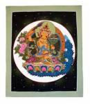Thangka BUDDHA Manjushri - Herr der Weisheit - handgemalt - Nepal 