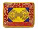 Tibetische Decke - Altardecke - Brokat - Dorje Vajra - gelb - Nepal 