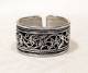 Filigraner Ring - 10 mm breit - versilbert  - Nepal
