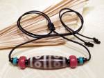 Sherpa Halskette  8 Augen DZI bead  Tibetische Glücksperle  GZI Achat  NEPAL #46