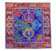 Altar Decke aus Brokat - Doppel Dorje Vajra - Tibetische Symbole - blau - NEPAL