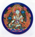 Magnet Weisse Tara - K&uuml;hlschrankmagnet - Metallpinnwand - Nepal #b