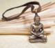 Altes Tibetisches Buddha Amulett mit Yaklederband - Nepal