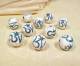 Tibet PERLE OM AUM Symbol - Inlay Trkis und Koralle - MUSCHEL CONCH - Nepal