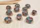 Tibet PERLE - Lhotse - T�rkis  Koralle Inlay - NEPAL