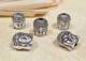 Buddha Kopf - Perle - 5 Stck - Charms - Nepal