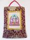 Stoff Thangka - Buddha Chenrezig - Avalokiteshvara - Lokta Papier - Brokatrahmen - Nepal