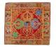Altar Decke aus Brokat - Doppel Dorje Vajra - Tibetische Symbole - rot - NEPAL