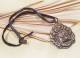 Altes Tibetisches Mahakala Amulett - der Besch�tzer - Yaklederband - Nepal