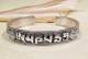Tibet Mantra Armreif - filigran - 925er Sterling Silber - Drachen Gravur - Nepal
