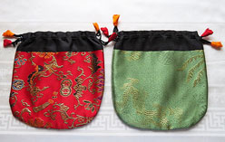 Schmucktasche aus Brokat – 2 Stück – Geschenkverpackung – 18x17cm - Nepal #3