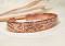 Kupfer Armreif graviertes Tibet Mantra...