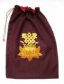Puja Bag mit Glückssymbolen - Vielzweckbeutel - Lotus- Endloser Knoten - Tibet