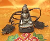 BUDDHA Shakyamuni Gautama in Yakleder Hülle - Nepal - Tibet