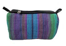 Kosmetik Tasche - 100% Baumwolle - Kulturbeutel - Handgewebt in Nepal