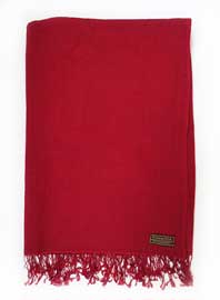 Pashmina Stola Meditations Schal - maroon - 250 x 90 - Nepal